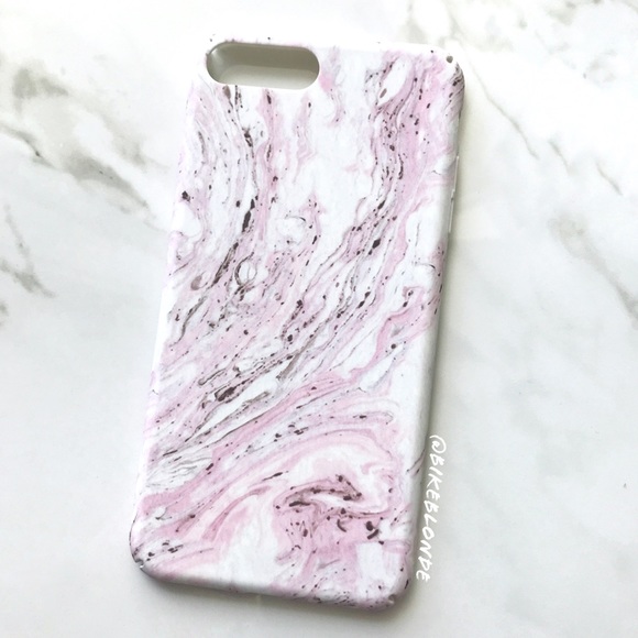 Accessories - LAST 1! NEW iPhone 7/8 Pink Marble Ink Swirl Case
